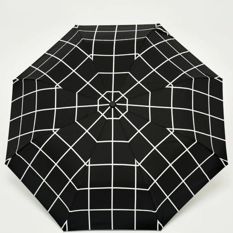 Original Duckhead umbrella black grid showing top of umbrella