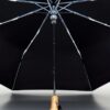 Original Duckhead umbrella black showing inside of umbrella