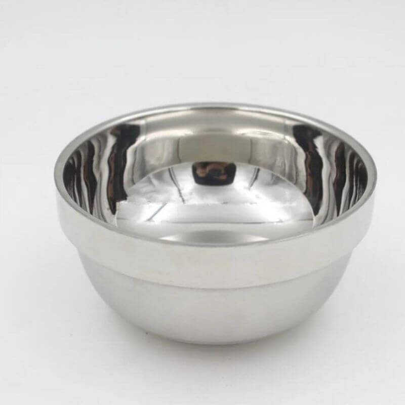 stainless steel shaving bowl