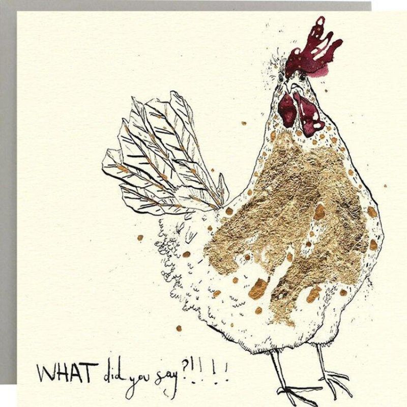 anna wright illustrated greeting card what did you say?