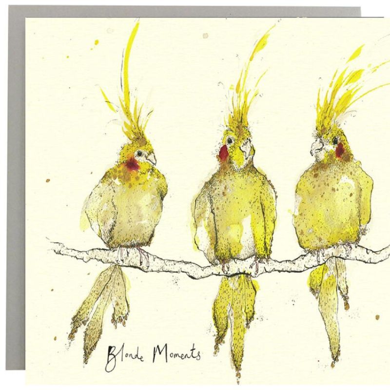 anna wright illustrated greeting card blonde moments