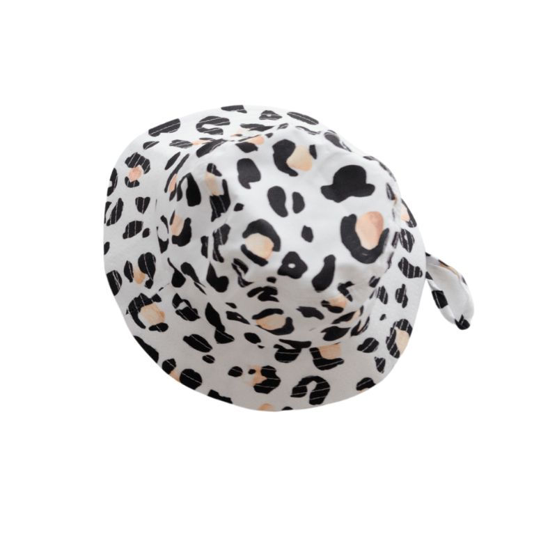 leopard print swim hat for baby or toddler