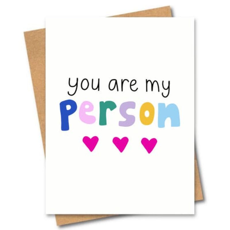 greeting card you are my person