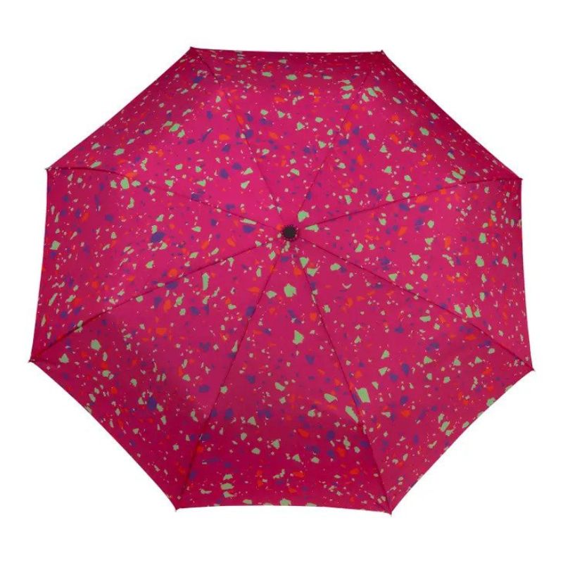 Original Duckhead umbrella in pink with splashes of colours showing top of the umbrella