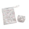 peony print swim nappy and matching wet bag