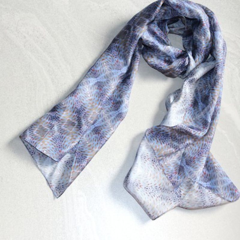 benni marine designs silk scarf subtle beauty