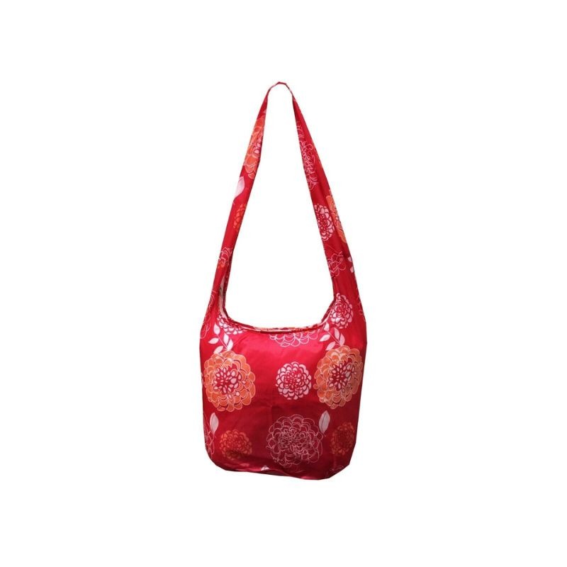 Envirotrend SwingSak Cross body reusable bag red bloom