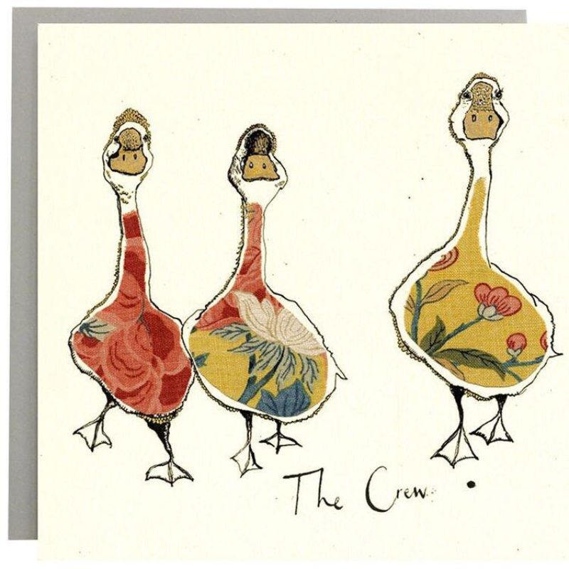 anna wright illustrated greeting card the crew
