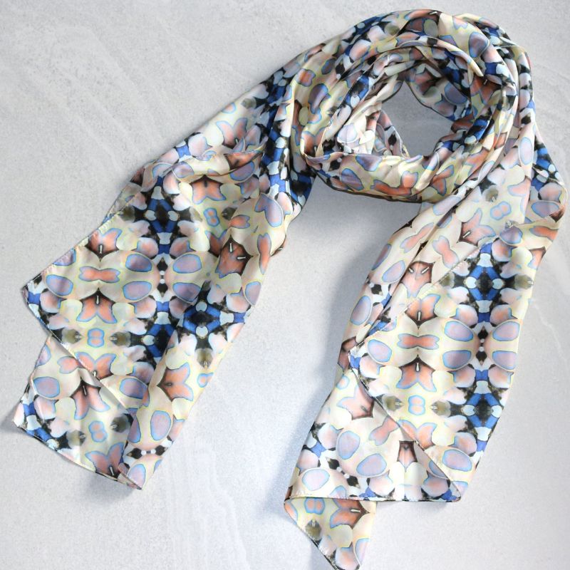 benni marine designs silk scarf whimsey