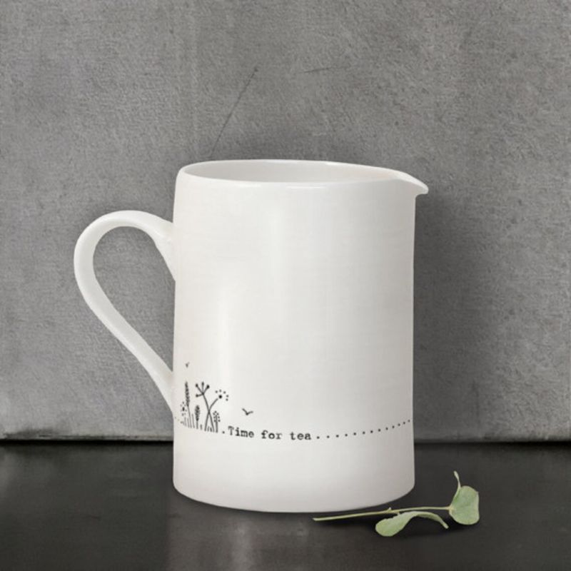 white porcelain jug east of india time for tea