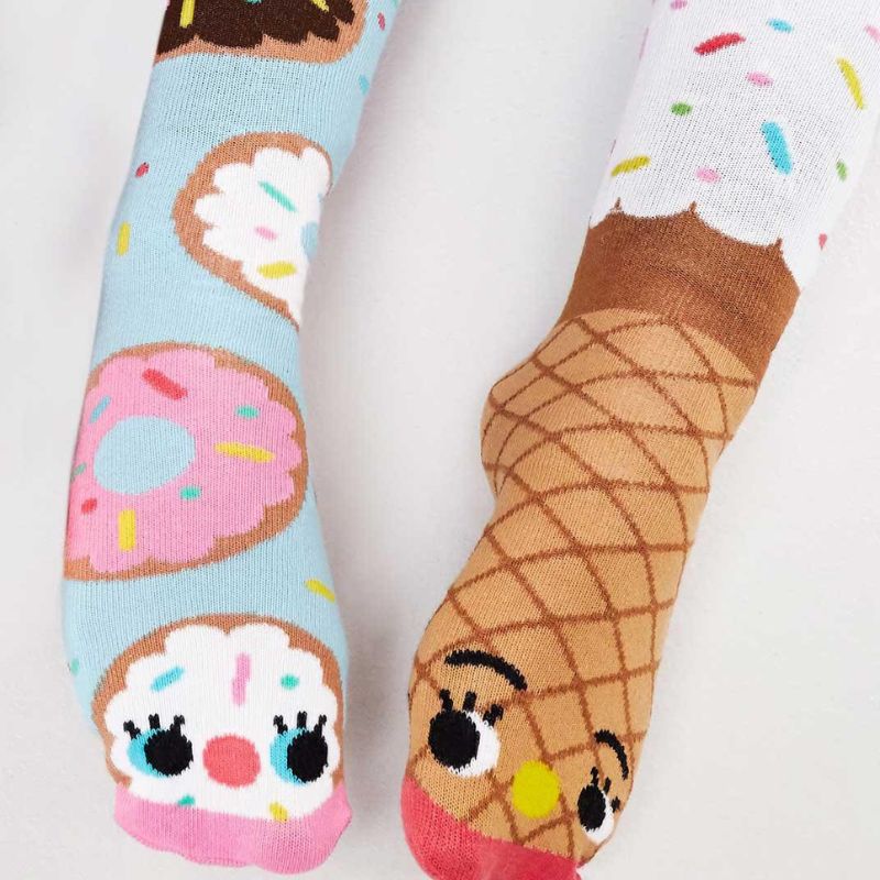 Pals icecream and donut adult socks