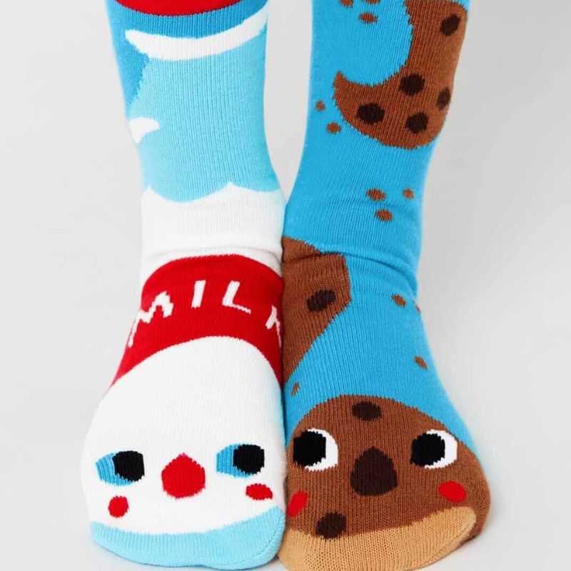 pals milk and cookies adult socks