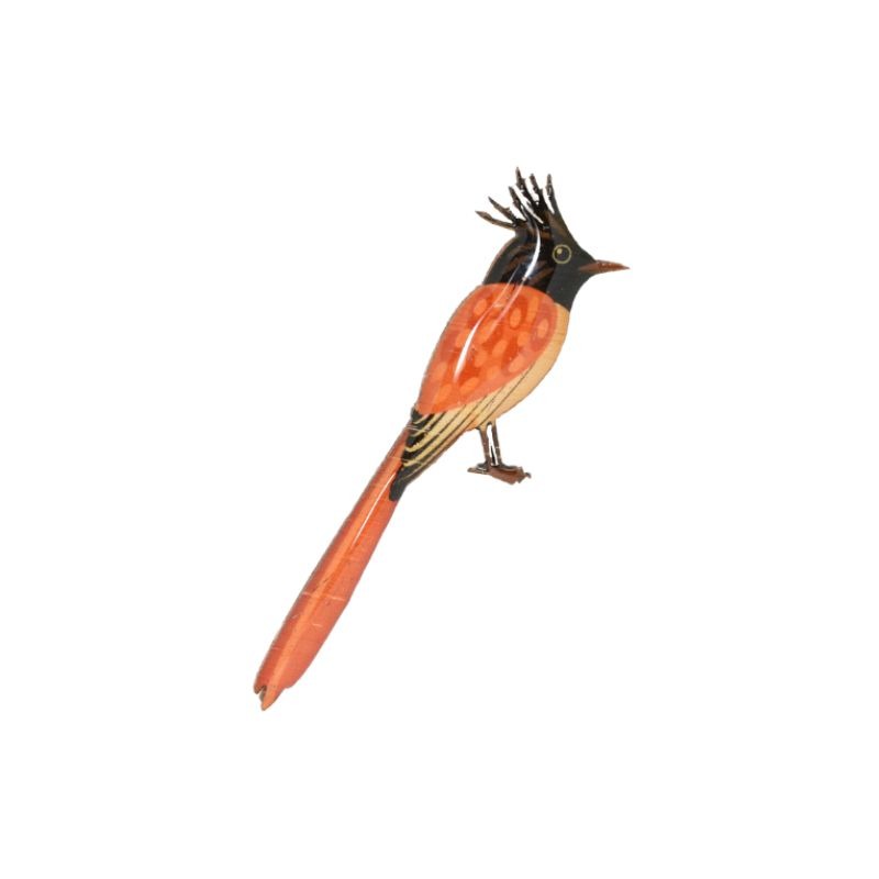 selatan asian paradise flycatcher brooch