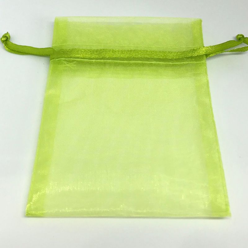 organza bag lime green