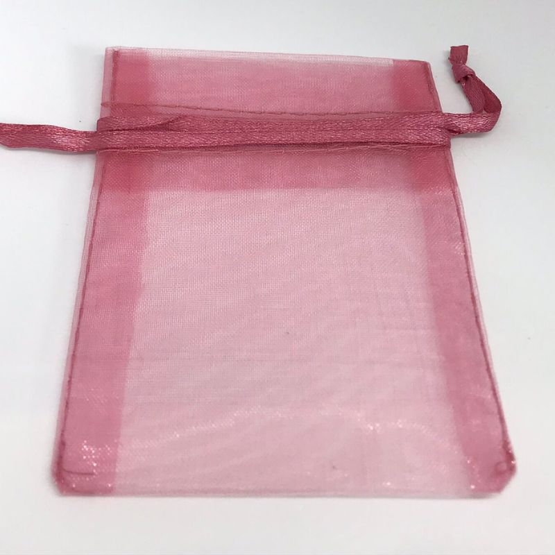organza bag rose pink