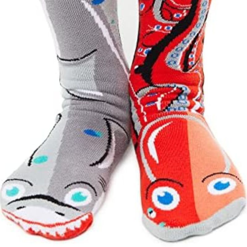 pals shark and octopus tween socks