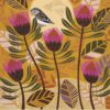 Helen Ansell Fine Art Print Spotted Pardalote amongst the isopogen closeup