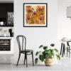 Helen Ansell Fine Art Print Spotted Pardalot amongst the isopogen framed