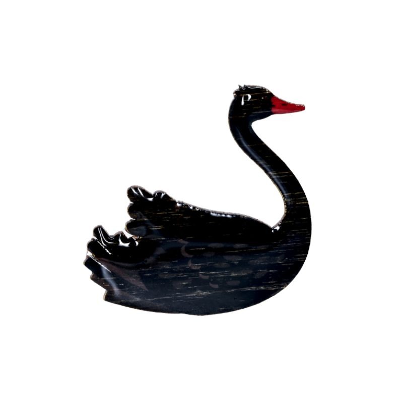 selatan black swan brooch