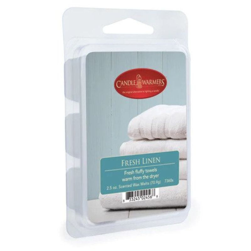 blister pack of fresh linen scented candle melts