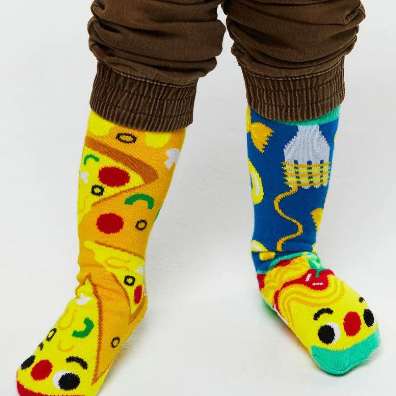 Pals pizza and pasta socks