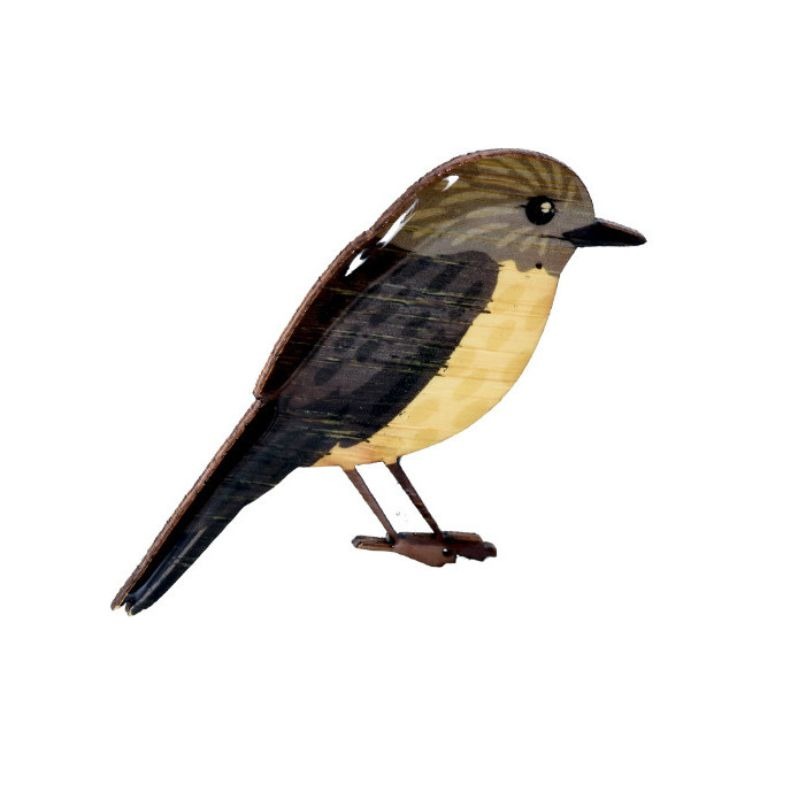 selatan eastern yellow robin brooch