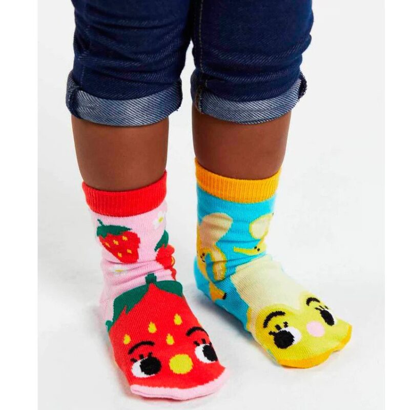 pals strawberry and banana socks kids