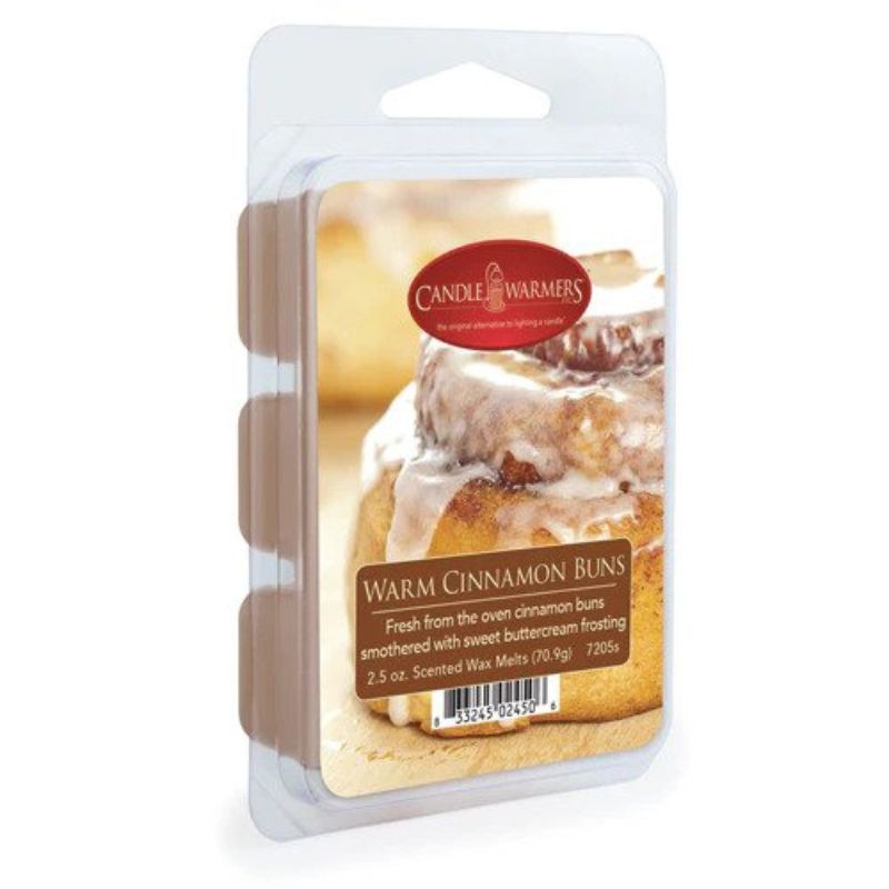 blister pack of warm cinnamon buns scented candle melts